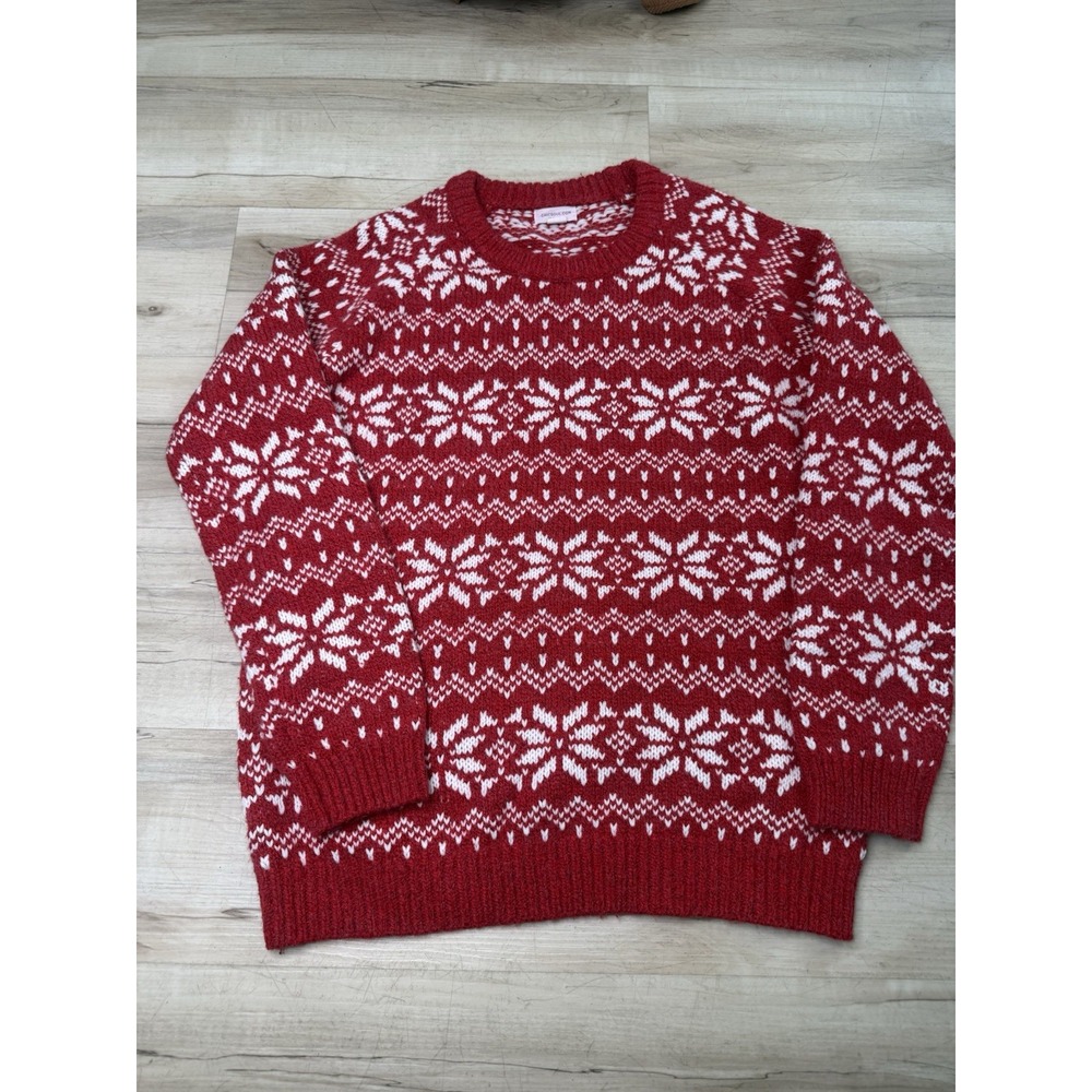 Chic Soul Red knit Winter Christmas sweater size 2X EXCELLENT